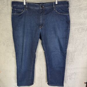 34 Heritage Courage Jean‎ Mens 46x28 Blue Mid Rise Straight Leg Denim Stretch